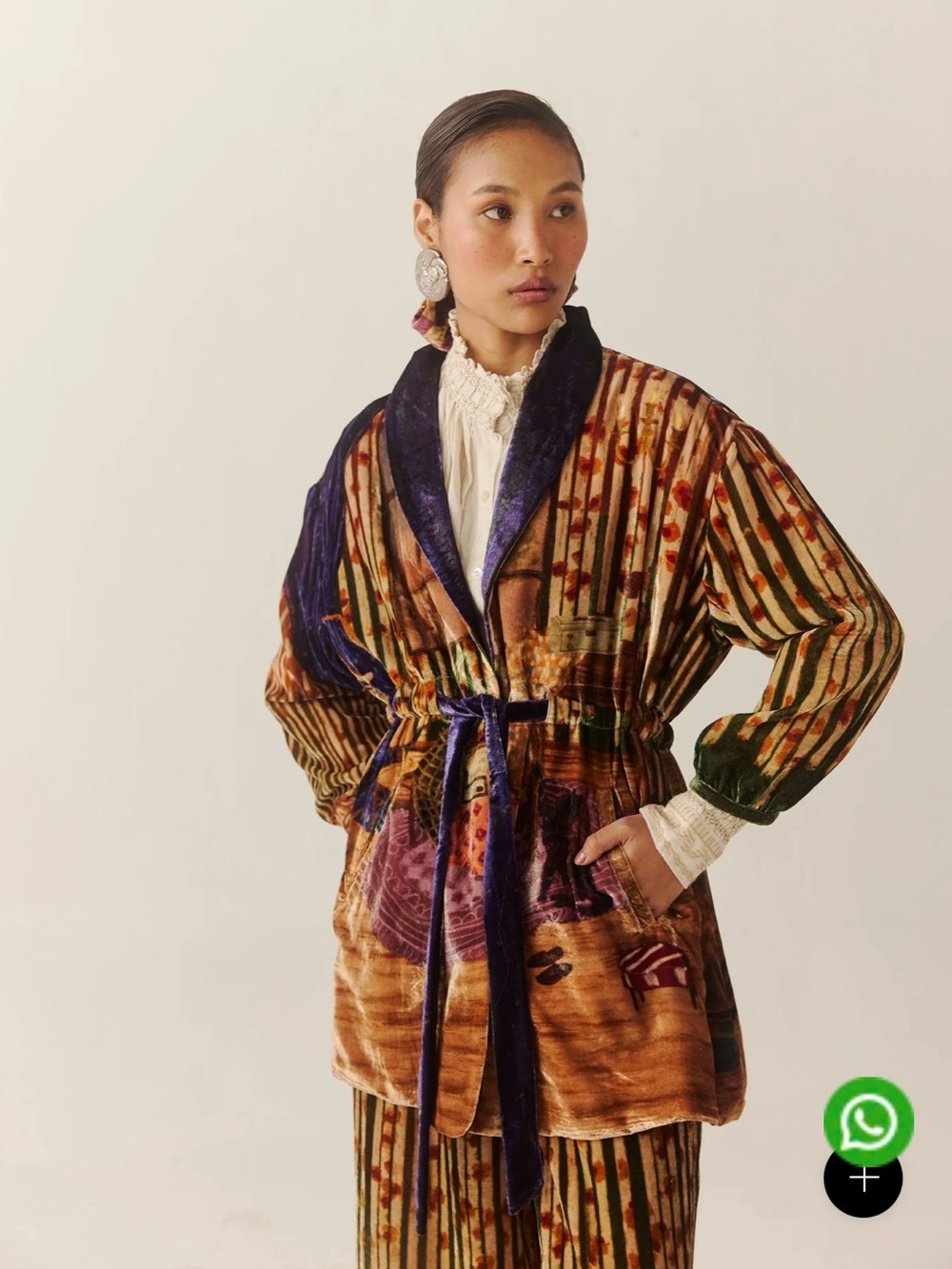 Cord Studio Velvet Robe Jacket